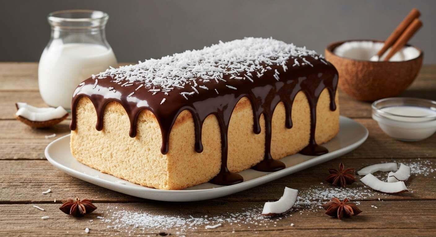 Bûche Noix de Coco Chocolat : délice Exotique pour Noël