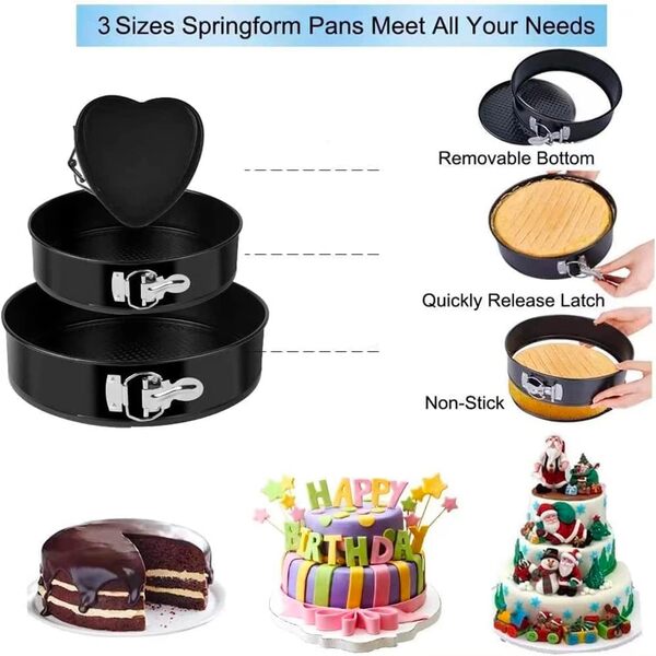 Kit de décoration de gâteau 530 pièces, fournitures de cuisson, plateau tournant pour débutants et pros