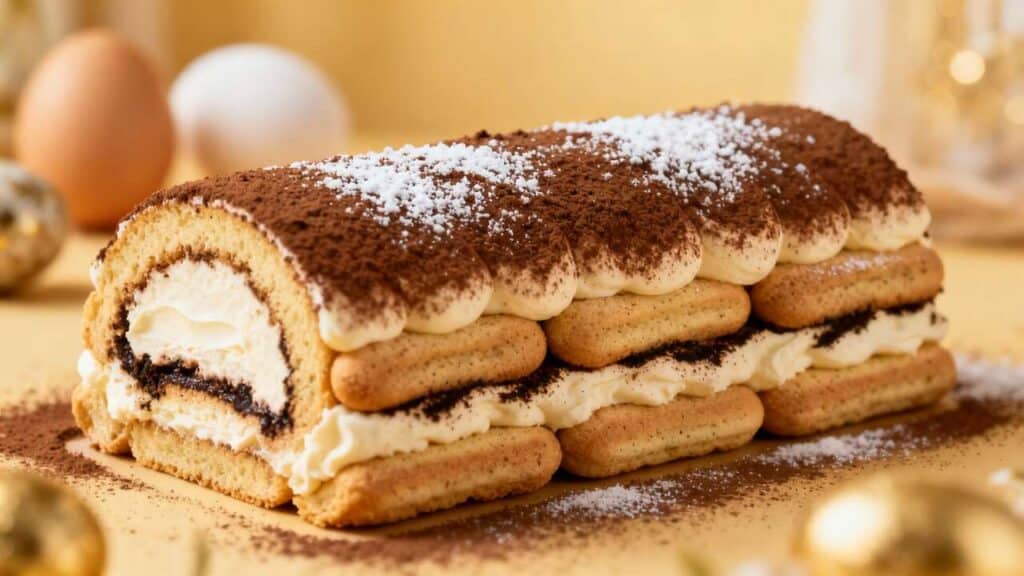 Bûche Tiramisu : recette Gourmande et Facile