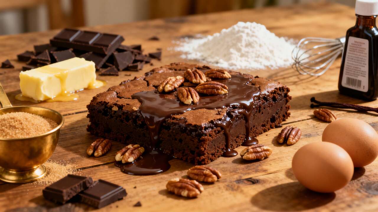 Brownie aux noix de pécan : recette gourmande et facile