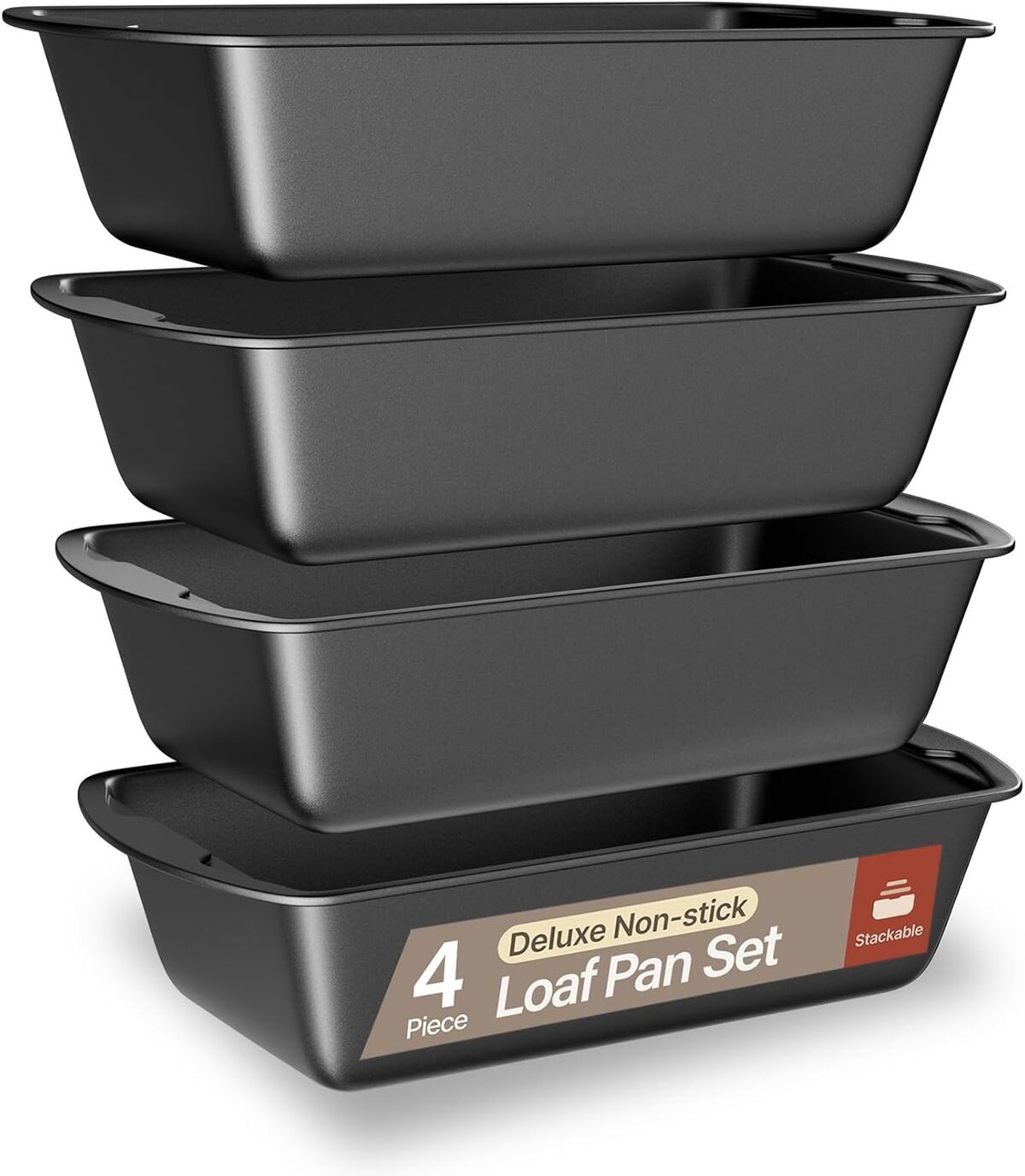 Test des moules à pain Bakken-Swiss : lot de 4 en acier carbone