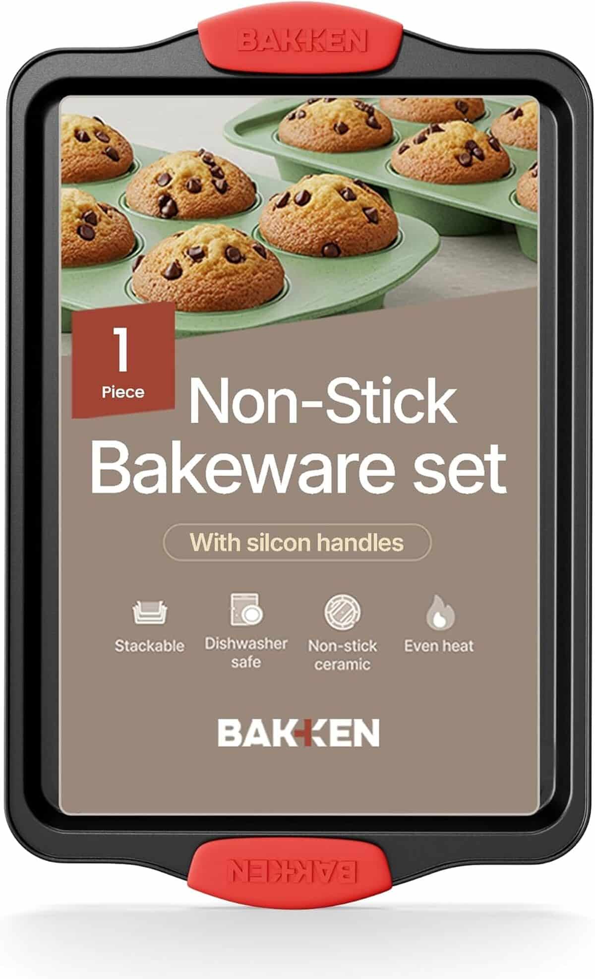 Test des moules de cuisson BAKKEN : lot de 18 en acier avec poignées silicone