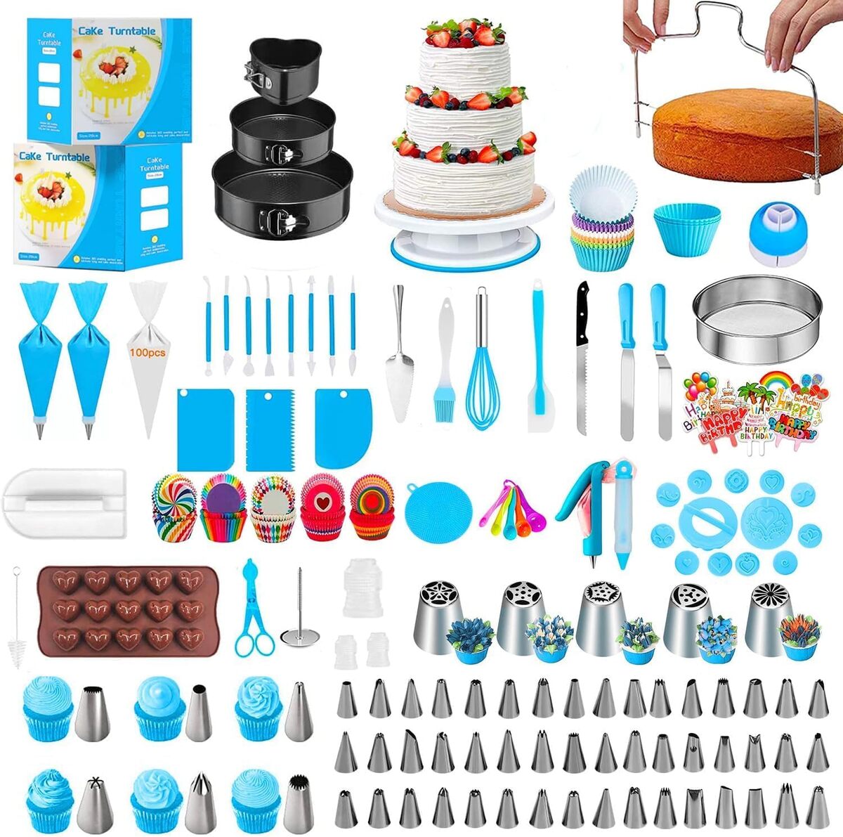 Test du kit de décoration gâteau 530 pièces