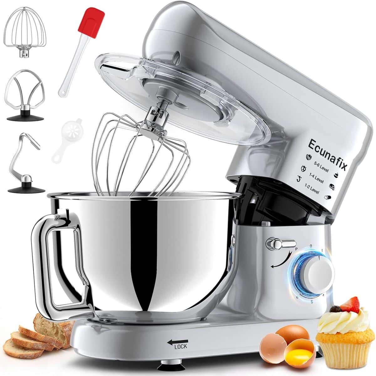 Test du robot pâtissier multifonctions 1500W : puissant, silencieux et polyvalent