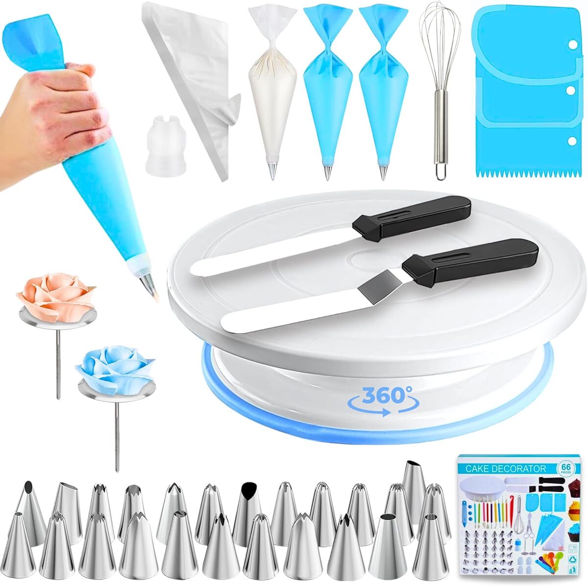 Test : kit décoratif Siam's 66 pièces pour gâteaux