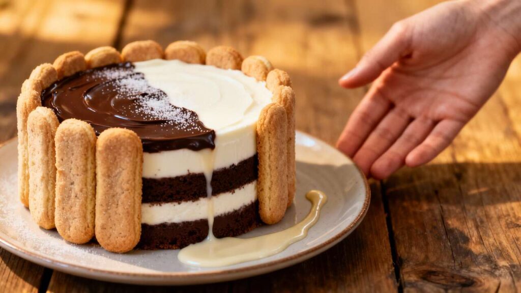 Charlotte aux deux chocolats : recette irrésistible