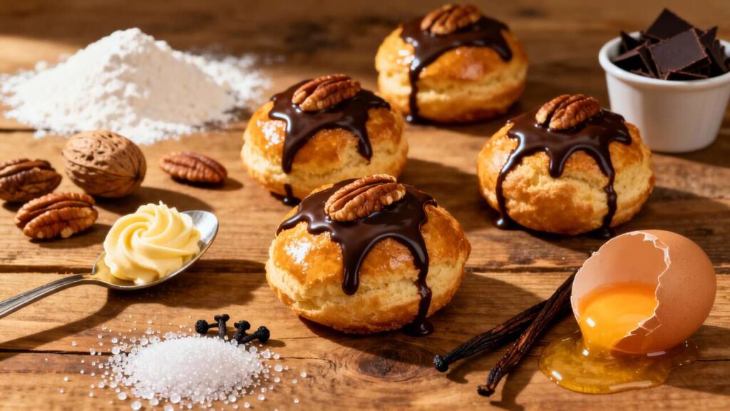 Recette de choux fourrés au pecan et vanille : délice gourmand