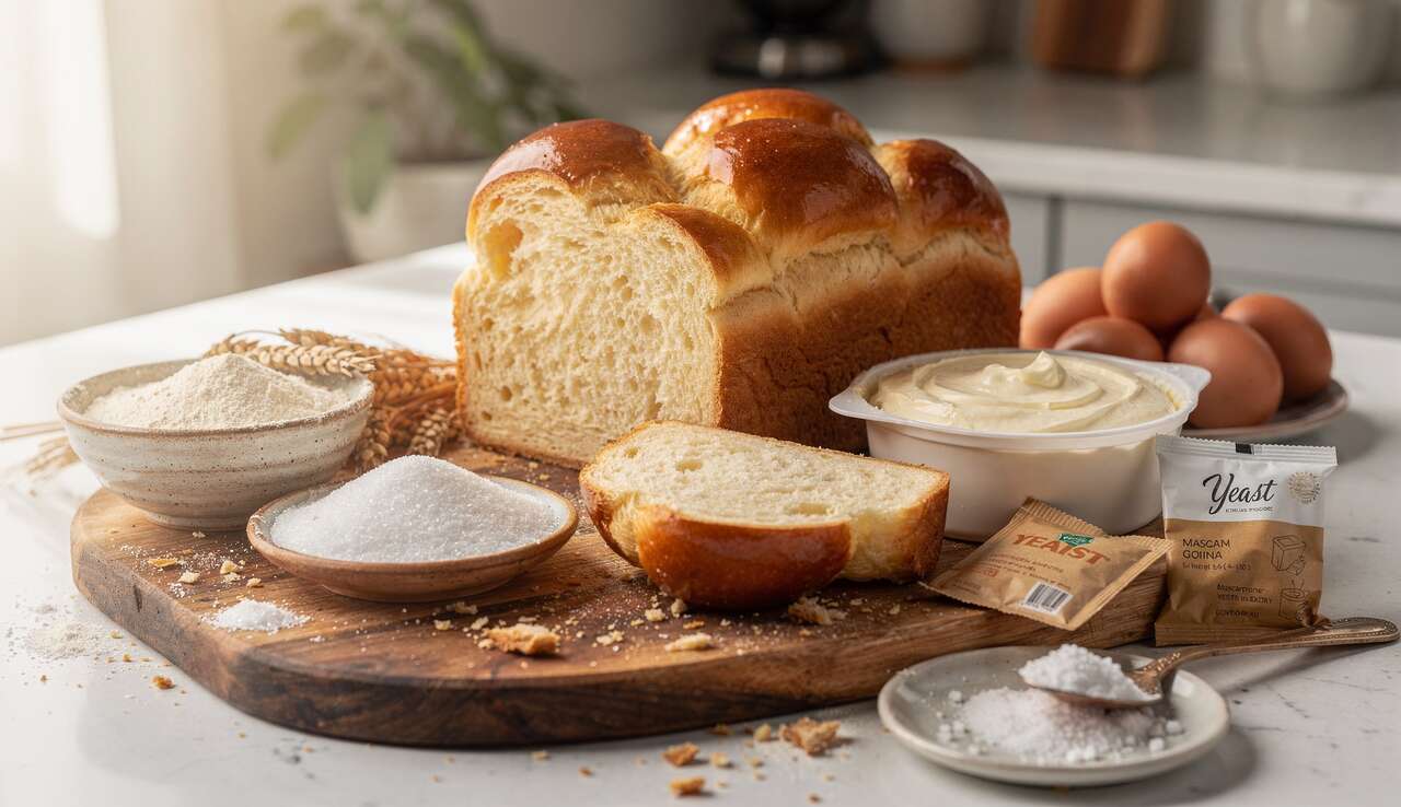 Recette de brioche au mascarpone moelleuse