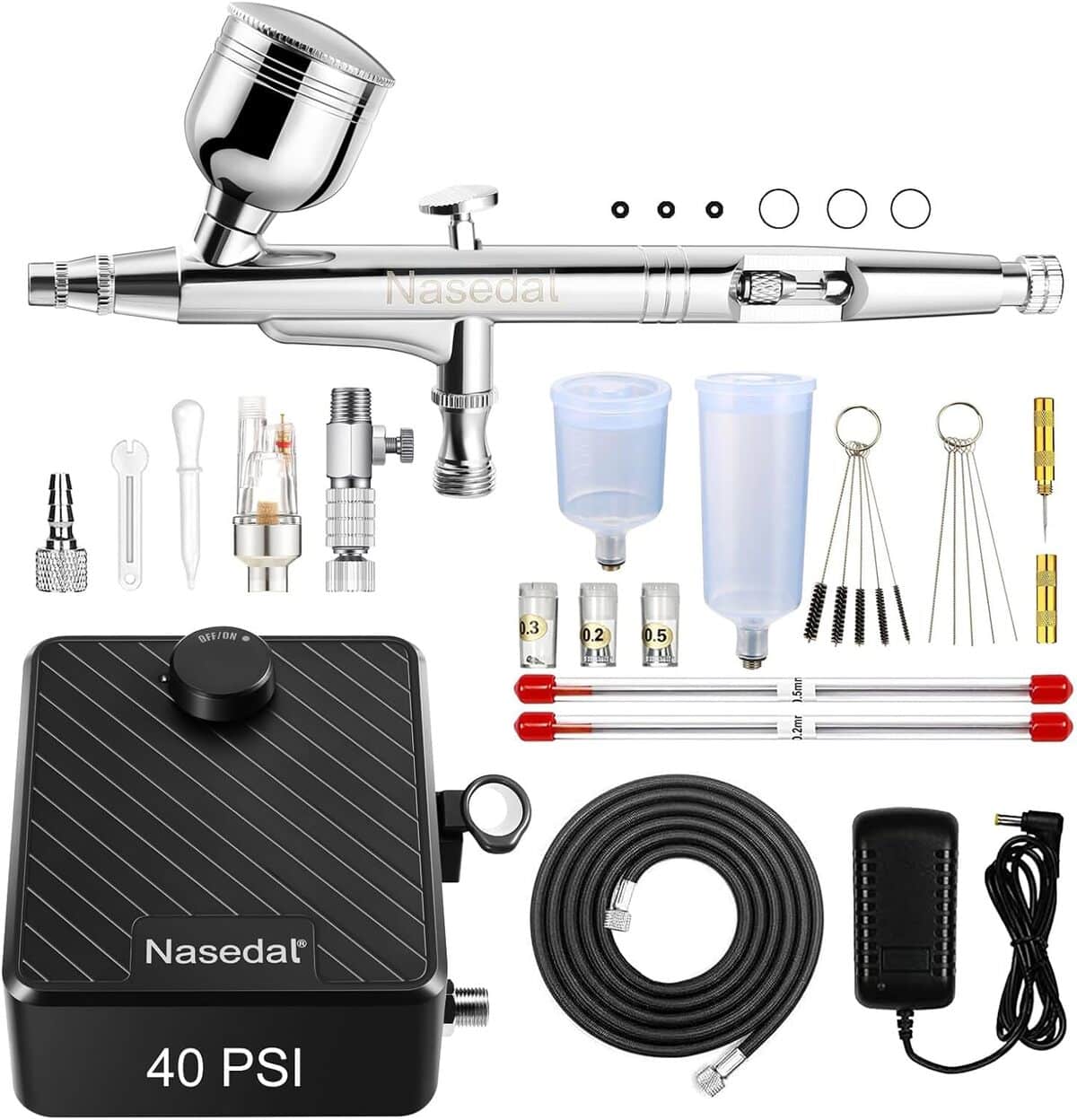Test du kit aérographe Nasedal double action 40 PSI
