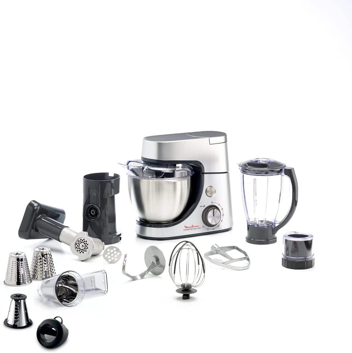 Test du moulinex Masterchef Gourmet argent QA519D32 : robot pâtissier 1100 W polyvalent