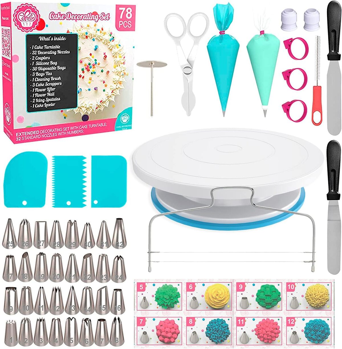 Test : kit décoration Cakebe 44 pièces pour gâteaux