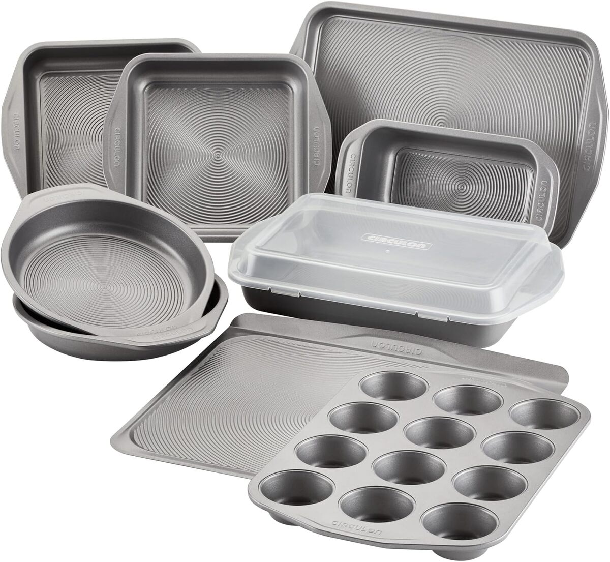 Test : moules de pâtisserie antiadhésifs Circulon 3 pièces en acier gris