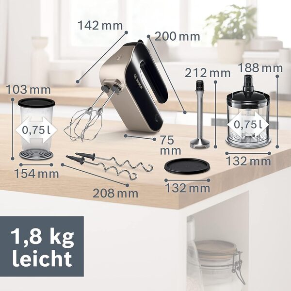 Bosch Haushalt MFQ4885DE Batteur 575 W noir