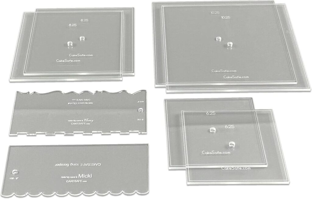 Avis sur le lot de disques en acrylique Cakesafe pour gâteaux