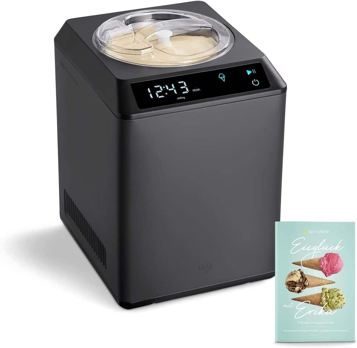 Test de la sorbetière Springlane Erika 2, 5 L avec compresseur 250 W