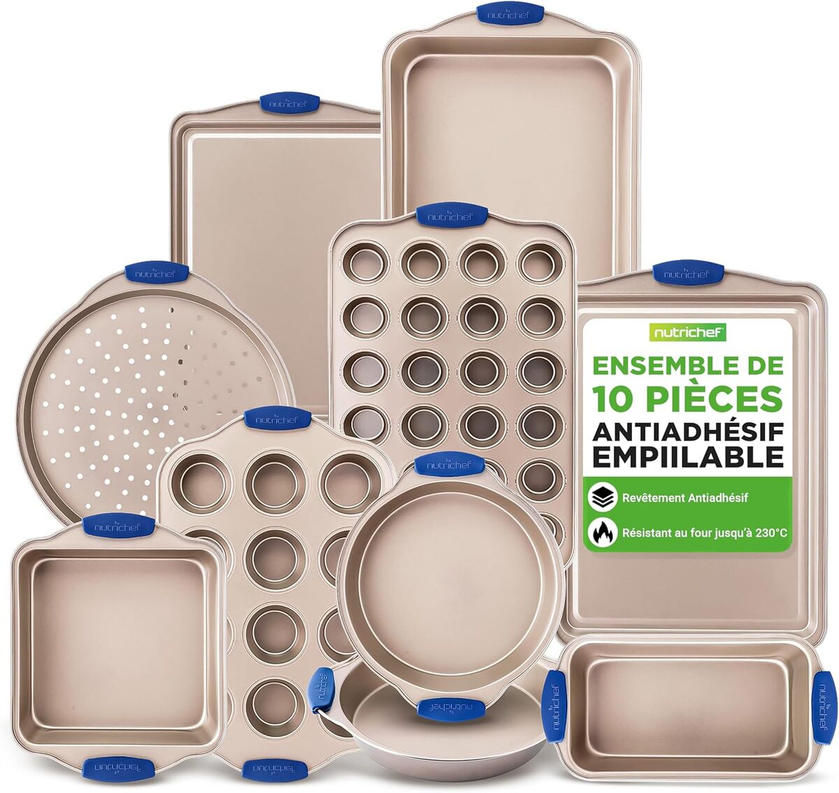 Test du set de cuisson antiadhésif 10 pièces NutriChef