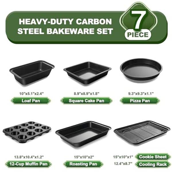 Test complet et avis sur les moules à pâtisserie antiadhésifs : lot de 7 pour des cuissons parfaites et sans effort au quotidien