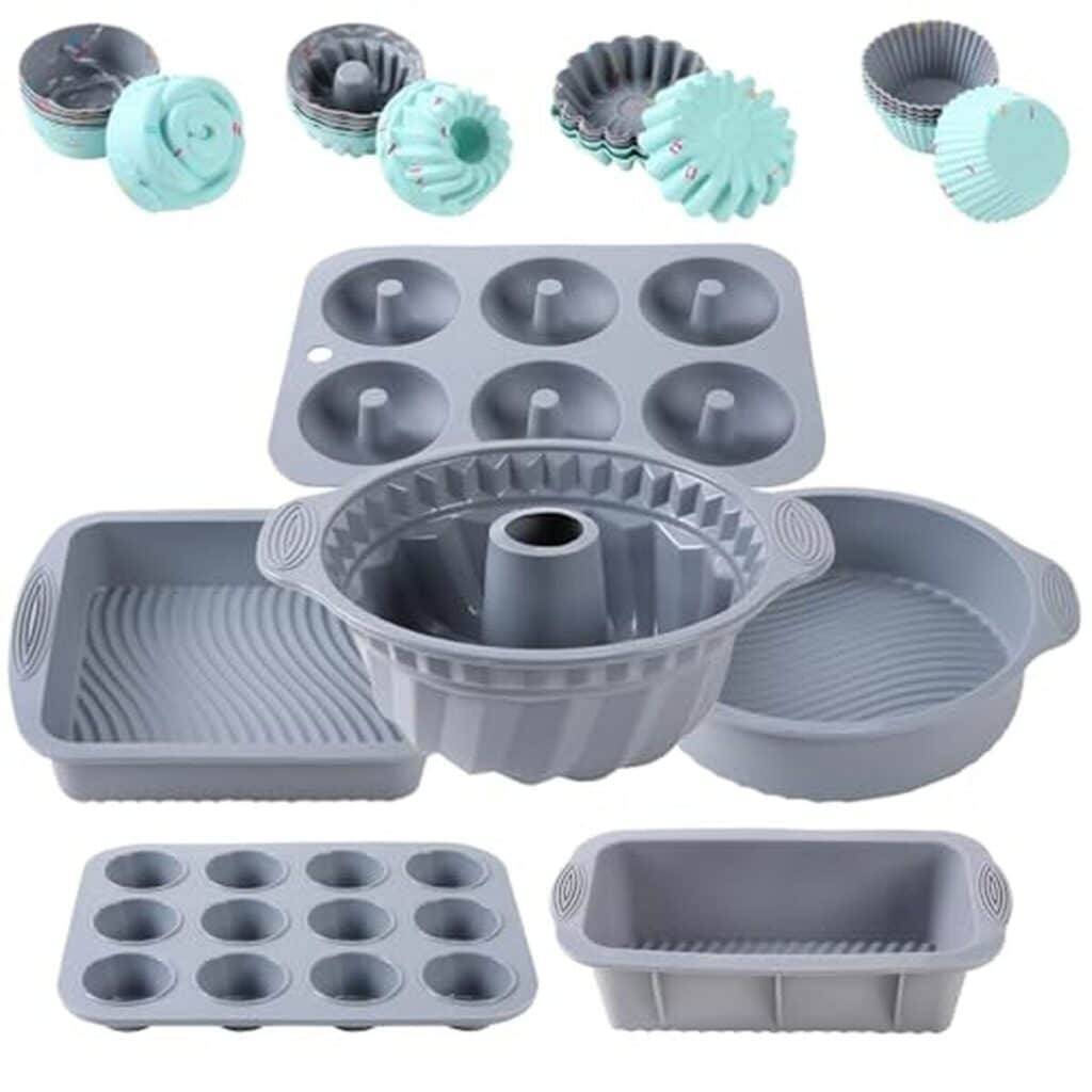 Test du lot de 30 ustensiles de cuisson en silicone anti-adhésif gris