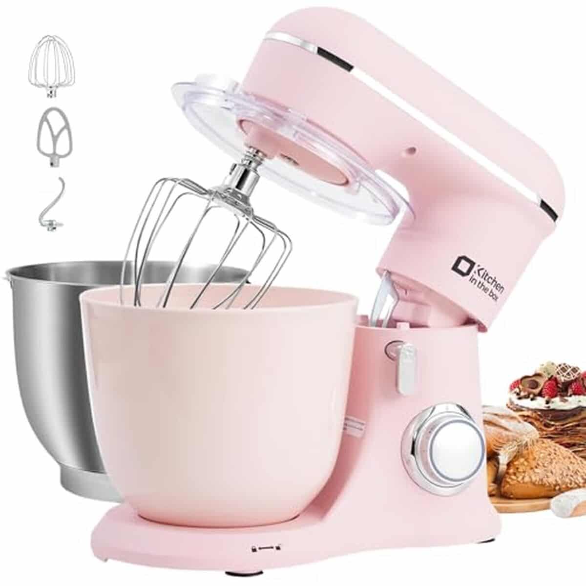 Test du robot pâtissier Kitchen in the box 1300W rose