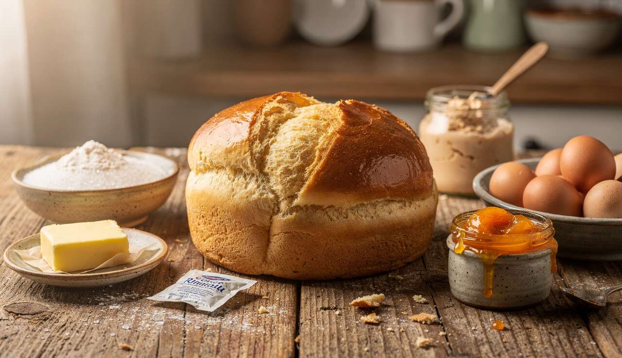 Brioche à la crème d'abricot : recette gourmande