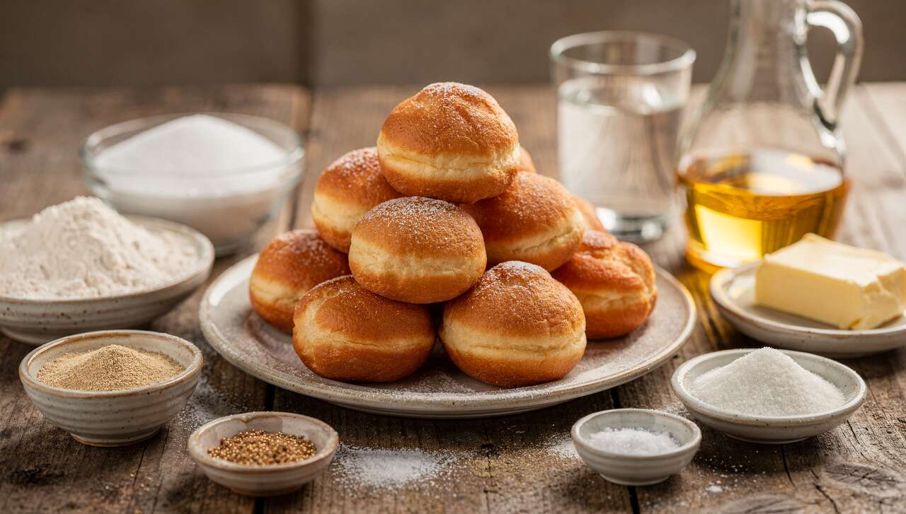 Recette de Boules de Berlin moelleuses et sucrées