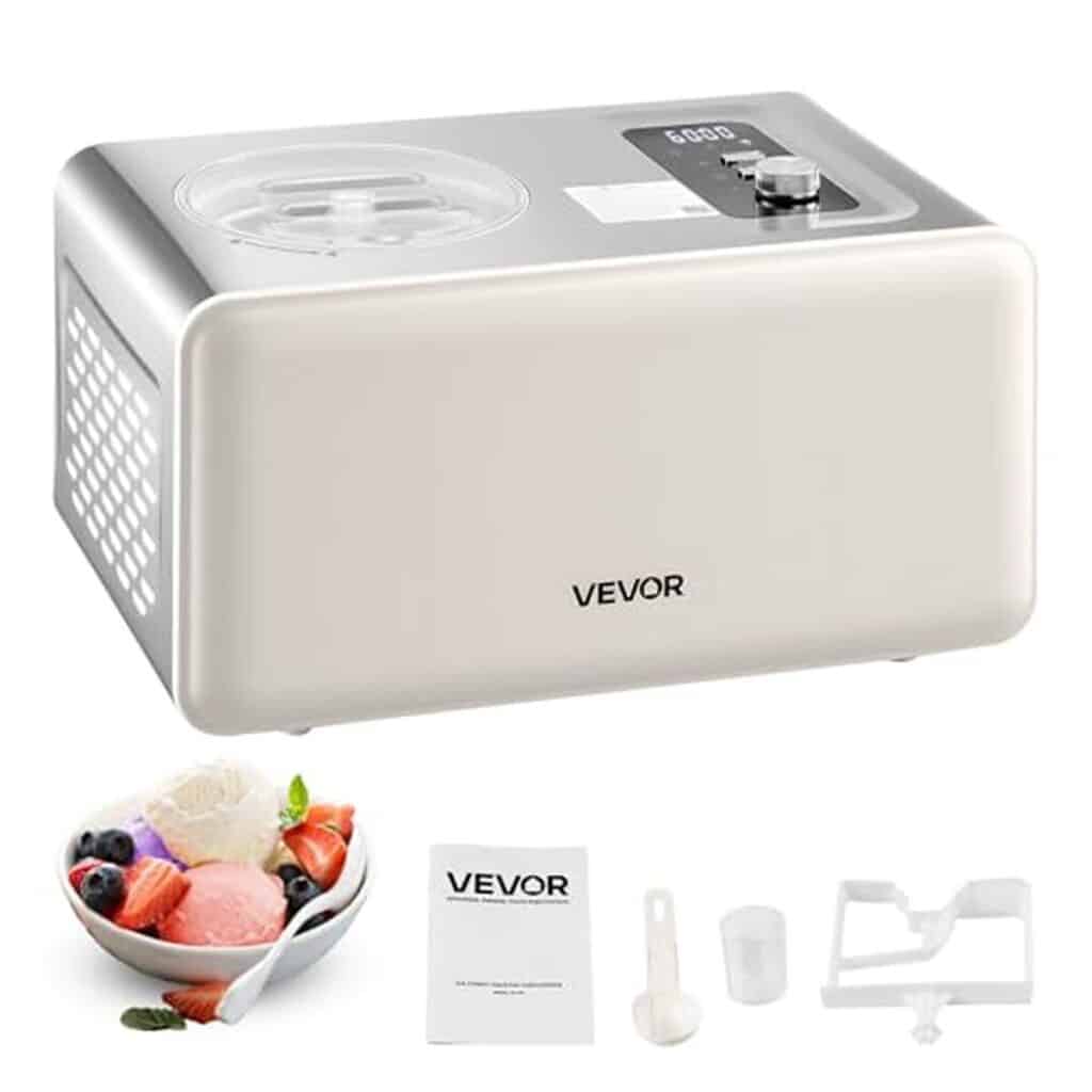 Test de la sorbetière automatique VEVOR 2L avec compresseur intégré