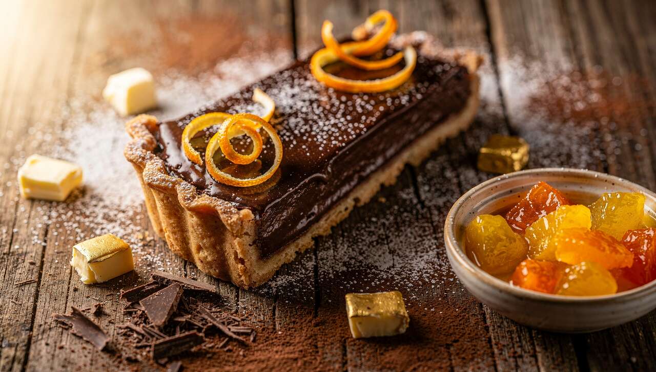 Recette de tarte cacao chocolat et agrumes : un délice gourmand