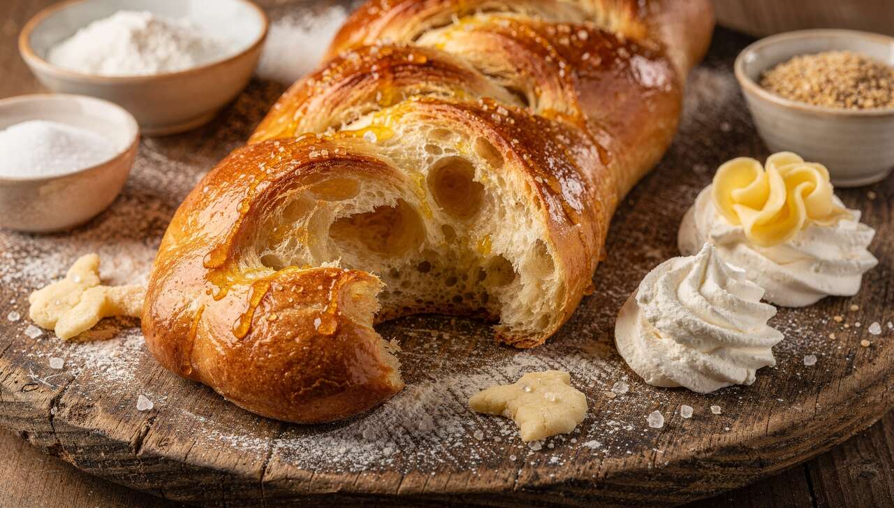 Fougasse sucrée à la fleur d'oranger et fromage fouetté : recette d'Eliza Prévost