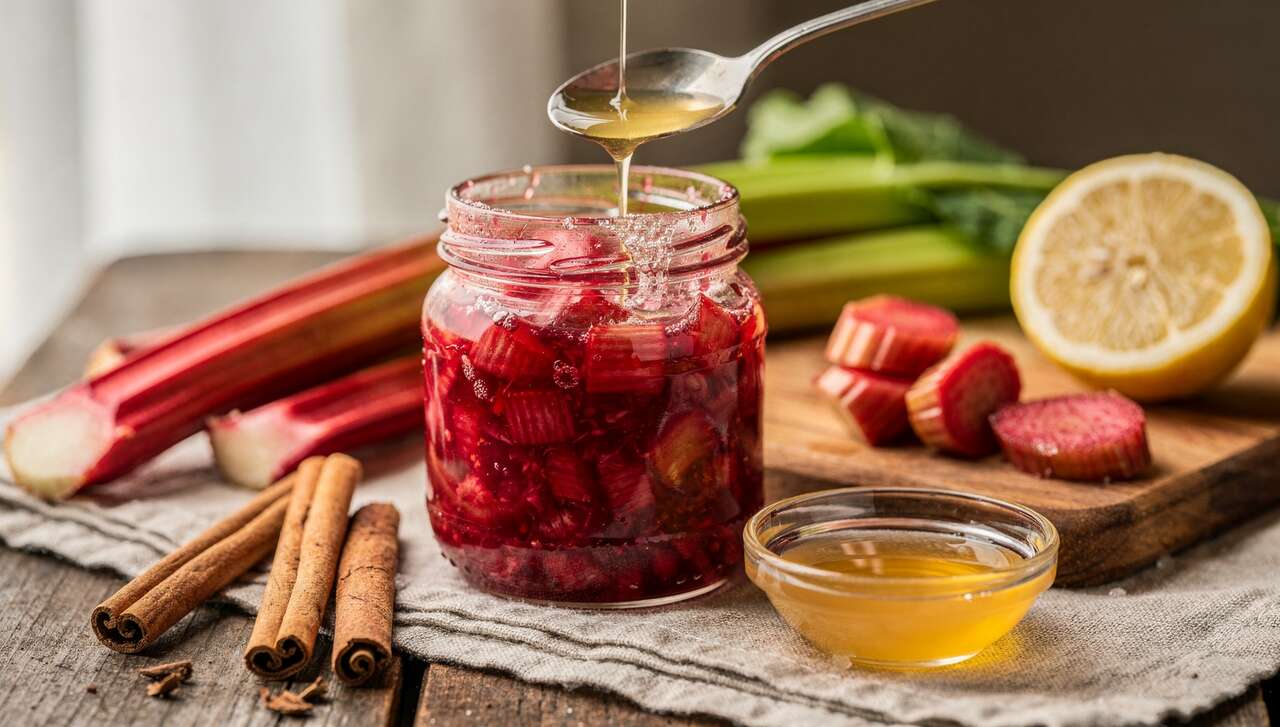 Recette de confiture de rhubarbe à la cannelle