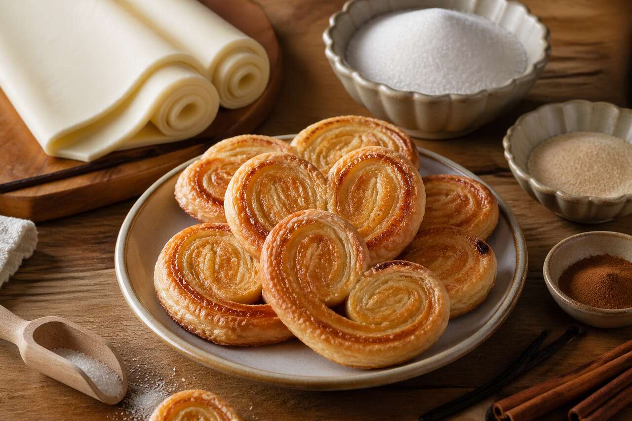 Recette des palmiers feuilletés maison