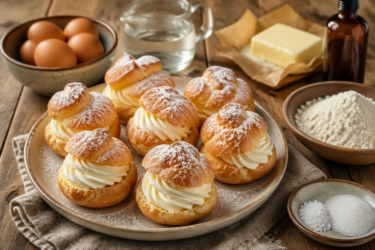 Choux à la crème chantilly : recette délicieuse et facile