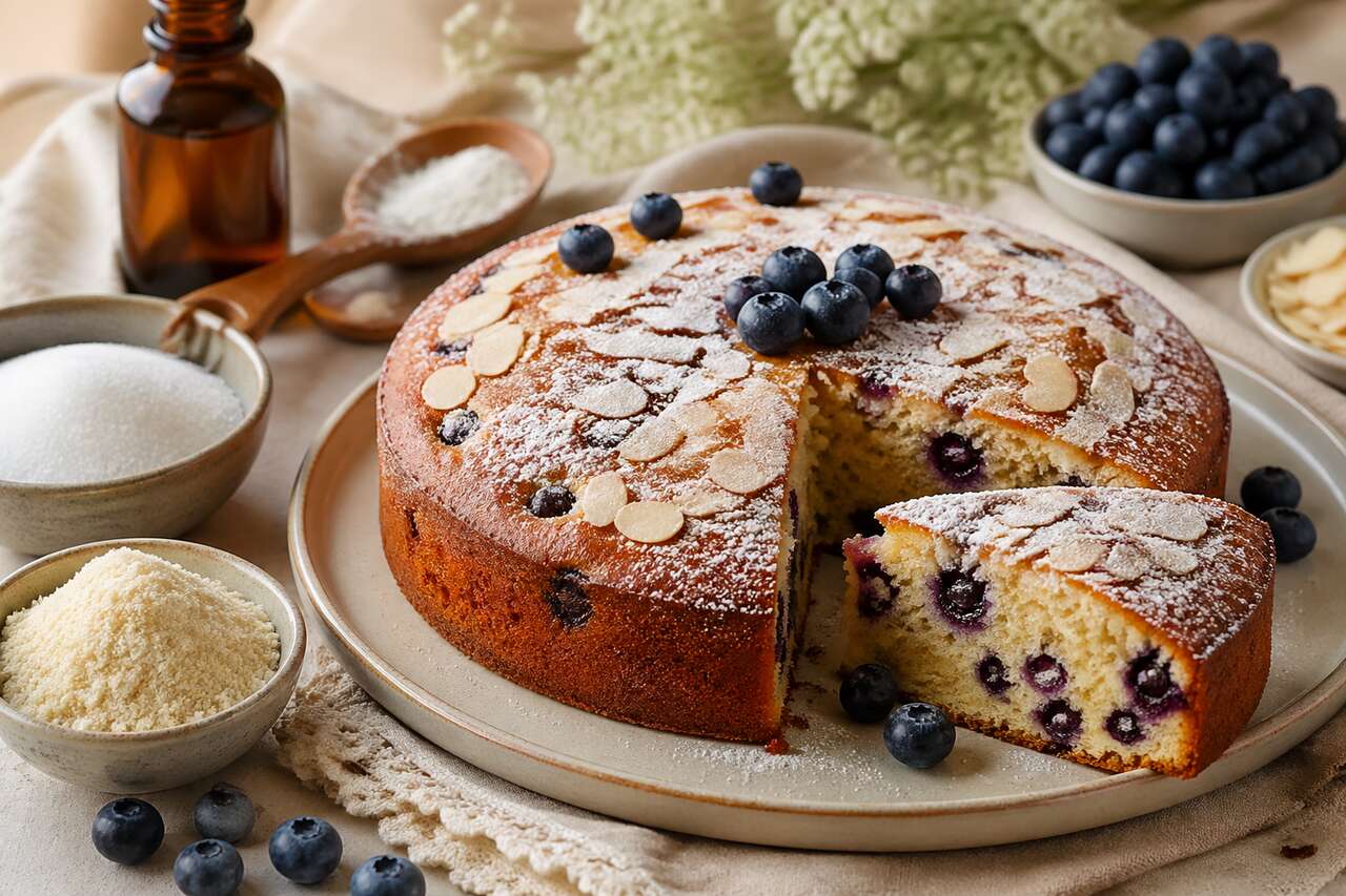 Gâteau aux amandes et bleuets : une recette gourmande