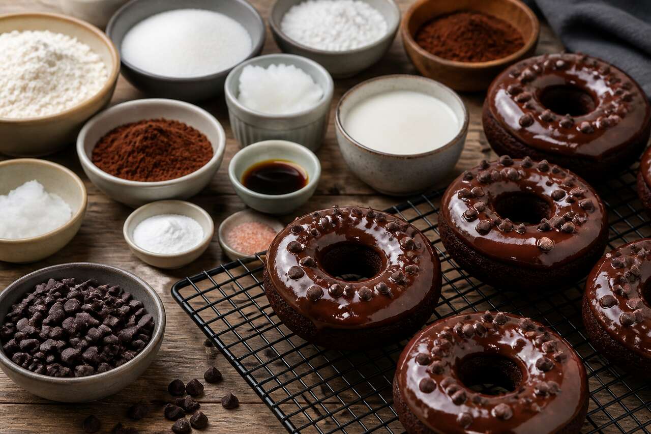 Recette de beignes tout chocolat au four