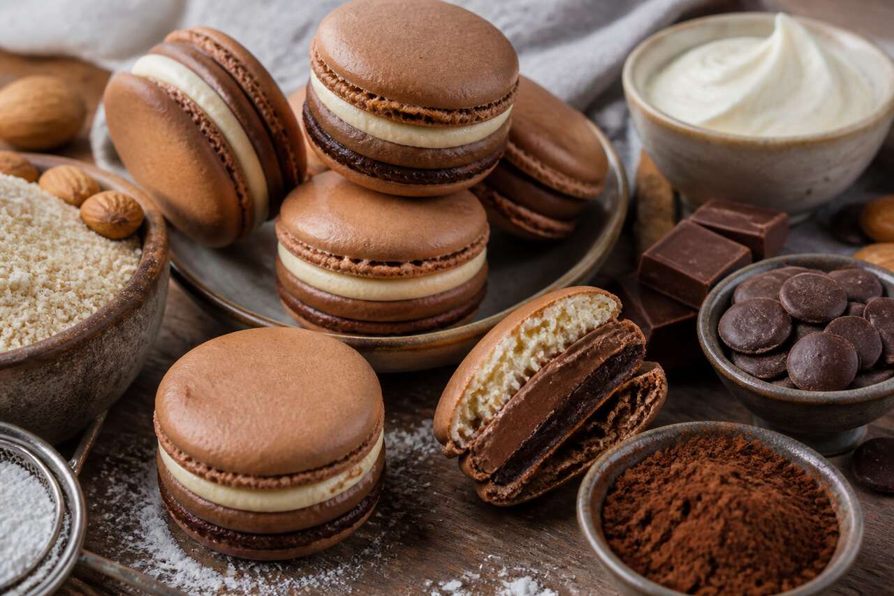 Macarons aux Trois Chocolats : recette gourmande
