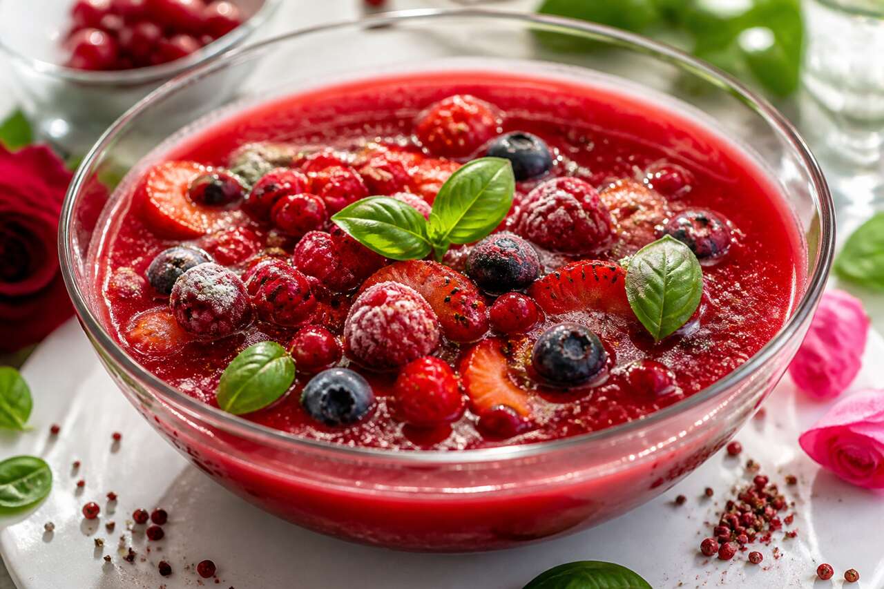Soupe de fruits rouges par Jean-Michel Lorain