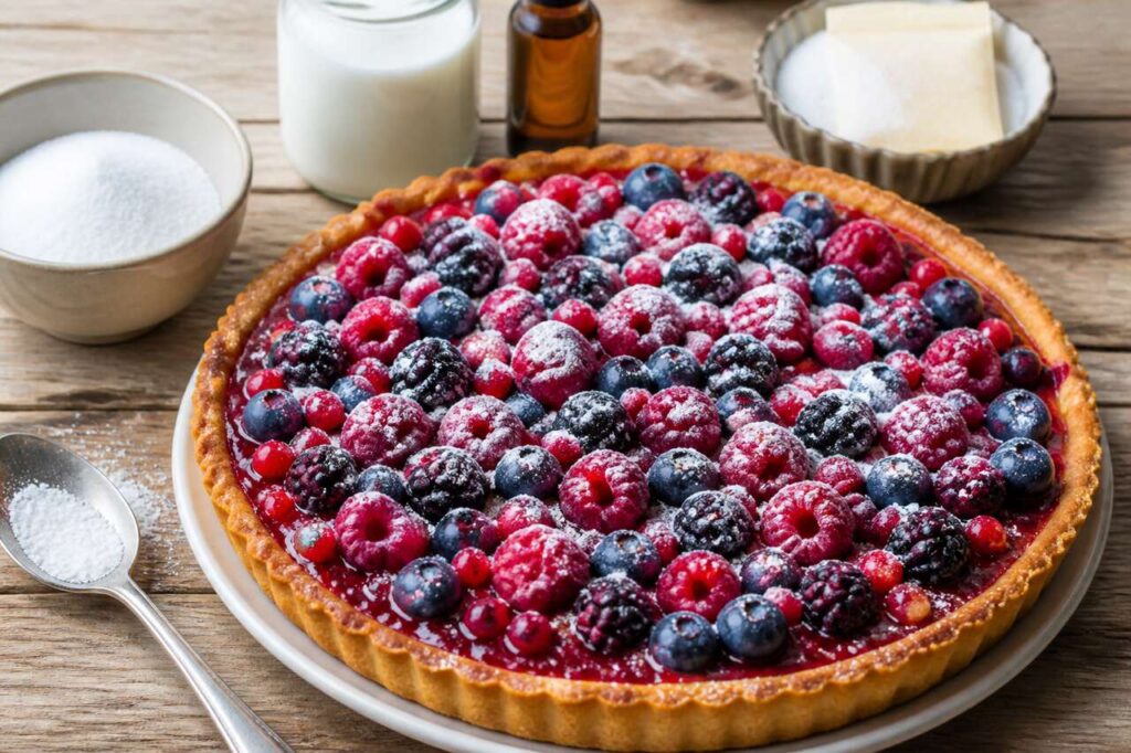 Recette délicieuse : tarte aux fruits des bois