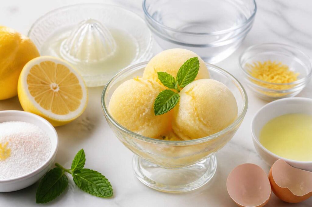 Recette de sorbet au citron maison : fraîcheur garantie