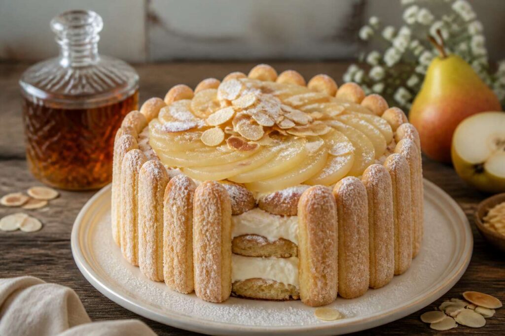 Recette de charlotte amande-poire : un dessert gourmand