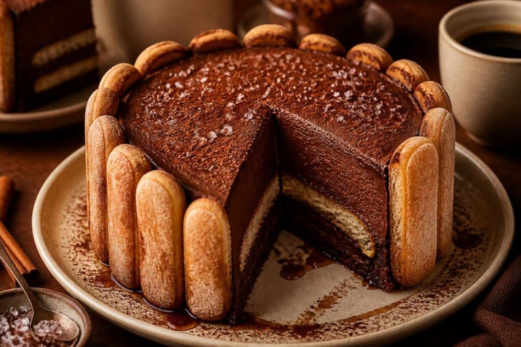 Charlotte au chocolat et café : recette gourmande