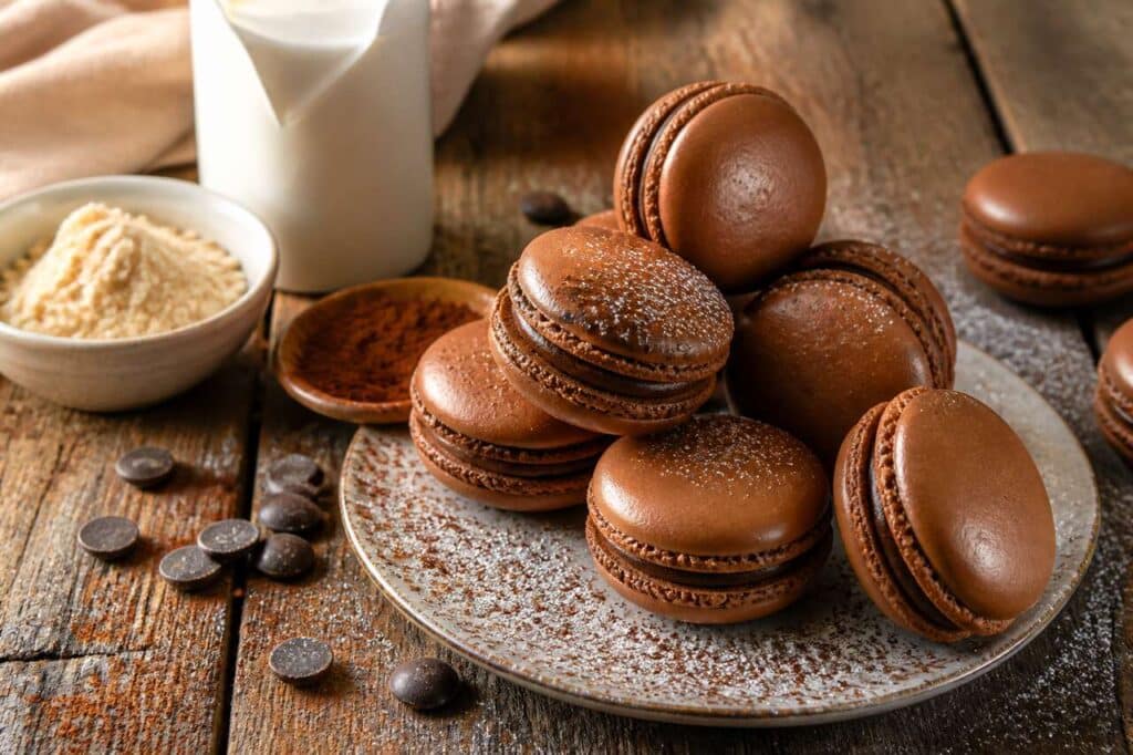 Macarons au chocolat : recette facile et délicieuse