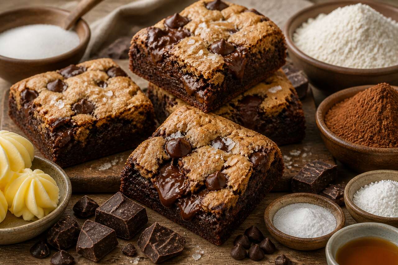 Recette de croookies : fusion gourmande de brownie et cookie