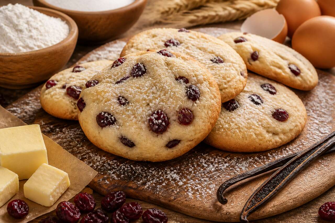 Biscuits moelleux aux canneberges : découvrez la recette savoureuse