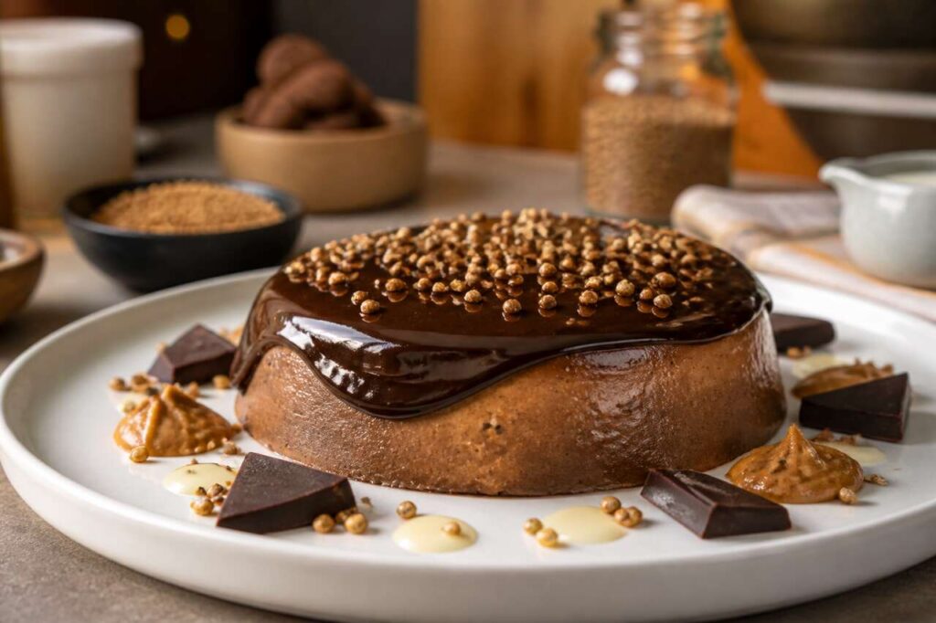 Flan au chocolat praliné et sarrasin : recette gourmande