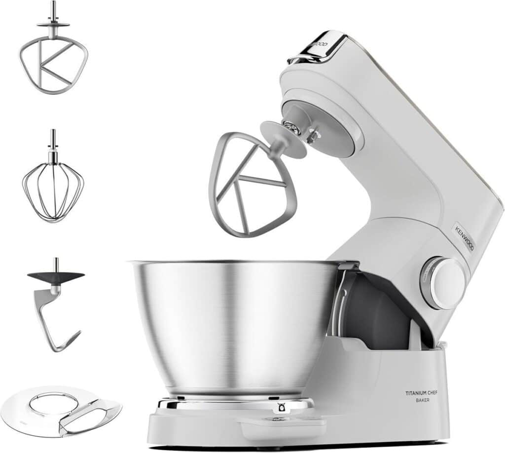 Test du robot pâtissier Kenwood titanium chef baker 1200w blanc
