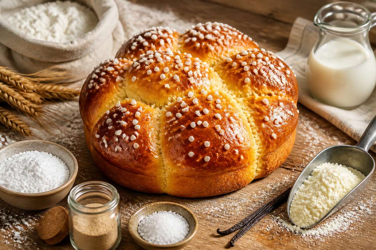 Brioche au sucre : recette facile et moelleuse