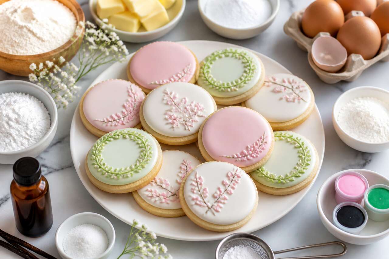 Biscuits sablés à la vanille : recette avec glaçage royal