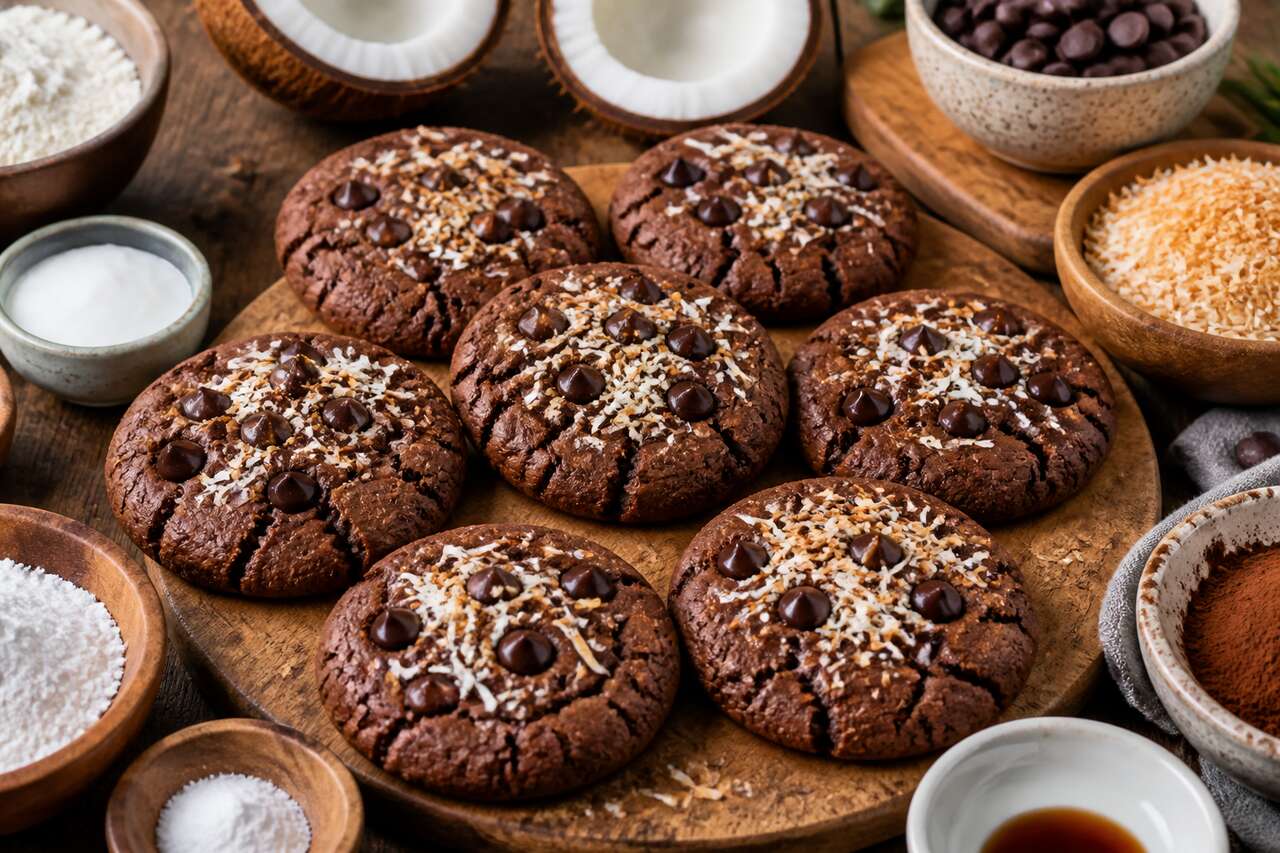 Biscuits chocolat coco : recette facile et gourmande