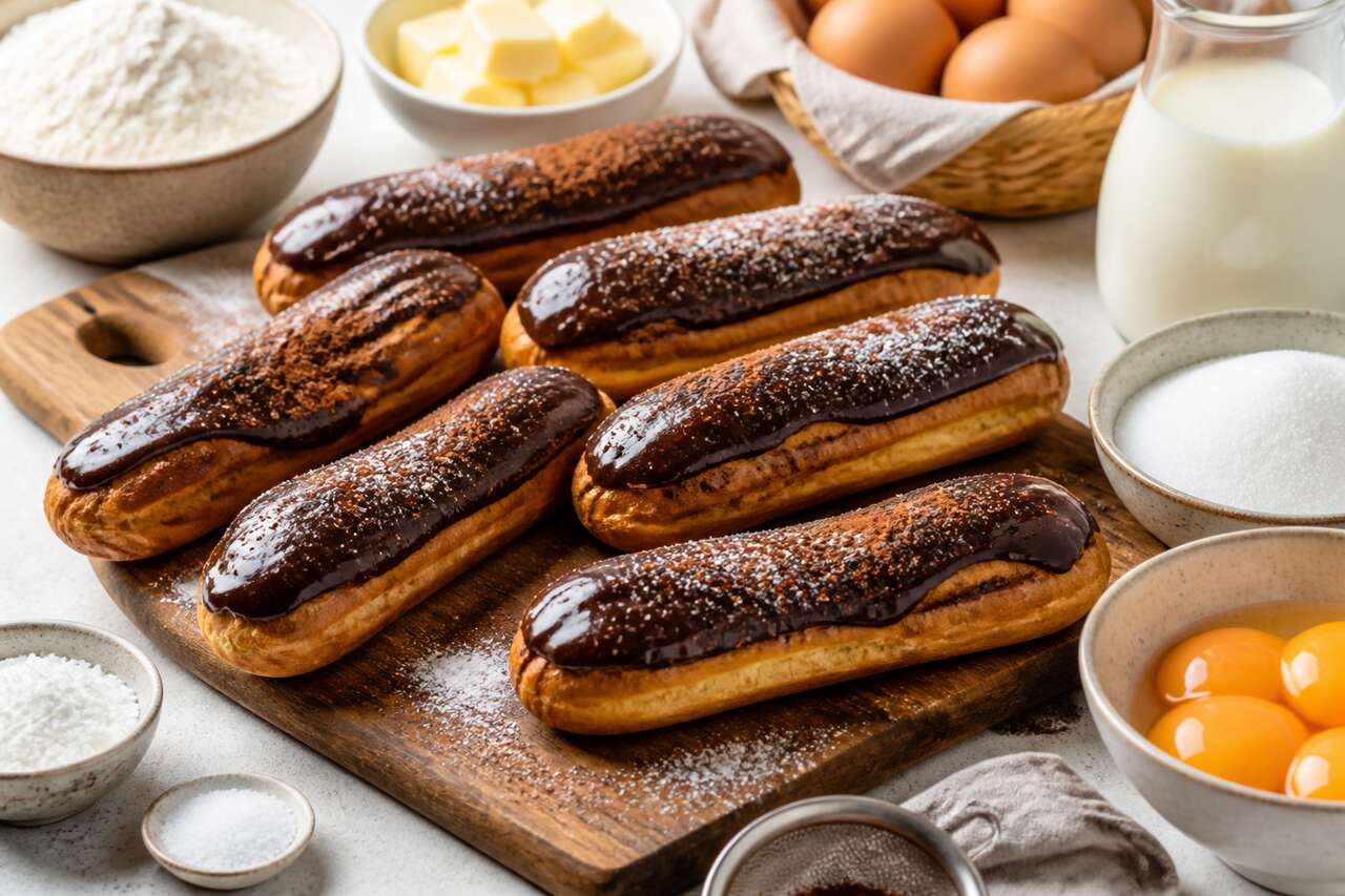 Éclairs au chocolat : recette gourmande et facile