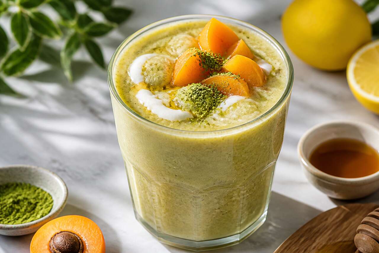 Smoothie abricot et thé vert matcha : la recette parfaite