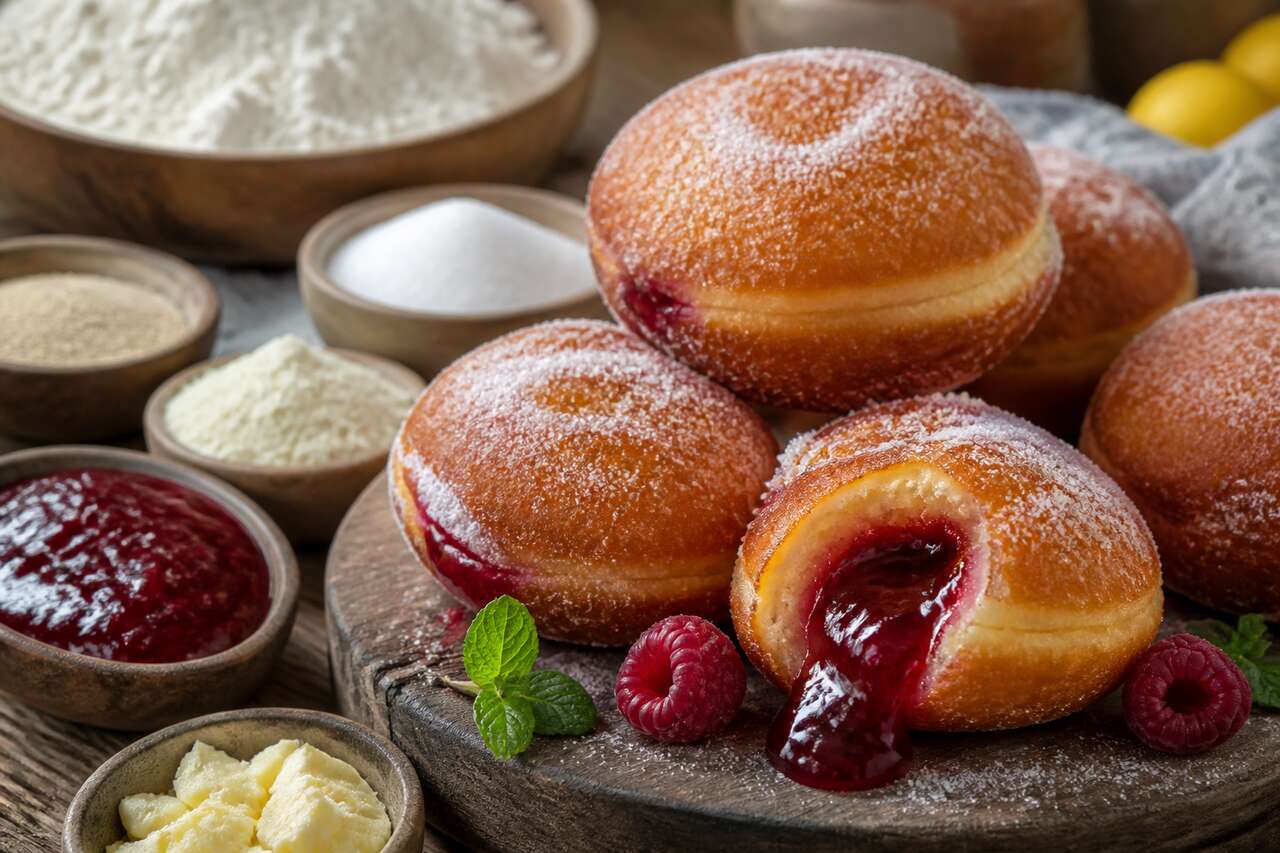 Beignets à la framboise délicieux - Recette facile